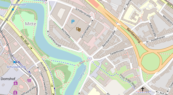 Zahnarzt auf Satellitenbild