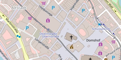 Zahnarzt auf Satellitenbild