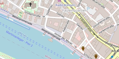 Zahnarzt auf Satellitenbild