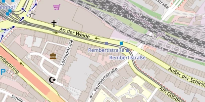 Zahnarzt auf Satellitenbild