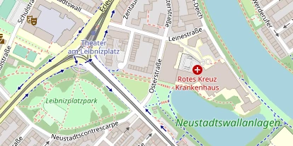 Zahnarzt auf Satellitenbild