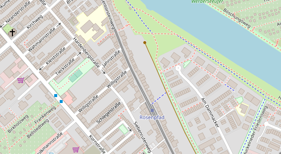 Zahnarzt auf Satellitenbild