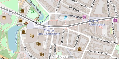 Zahnarzt auf Satellitenbild