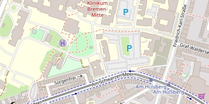 Zahnarzt auf Satellitenbild