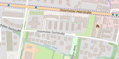 Zahnarzt auf Satellitenbild