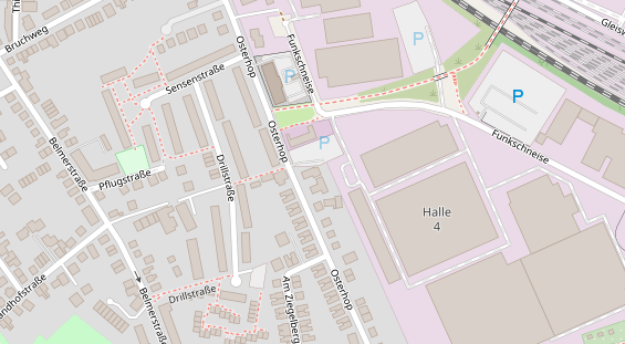 Zahnarzt auf Satellitenbild
