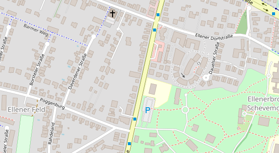 Zahnarzt auf Satellitenbild