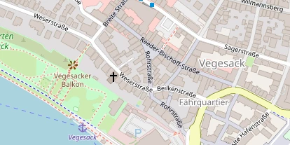 Zahnarzt auf Satellitenbild
