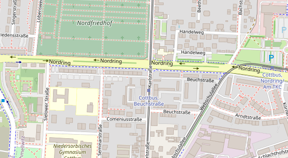 Zahnarzt auf Satellitenbild