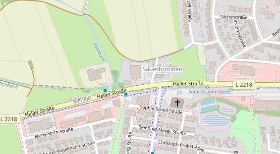 Zahnarzt auf Satellitenbild