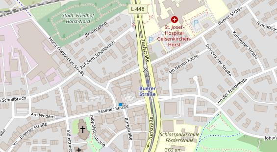 Zahnarzt auf Satellitenbild