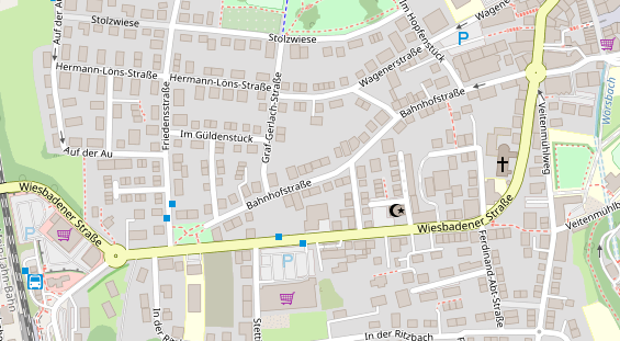 Zahnarzt auf Satellitenbild