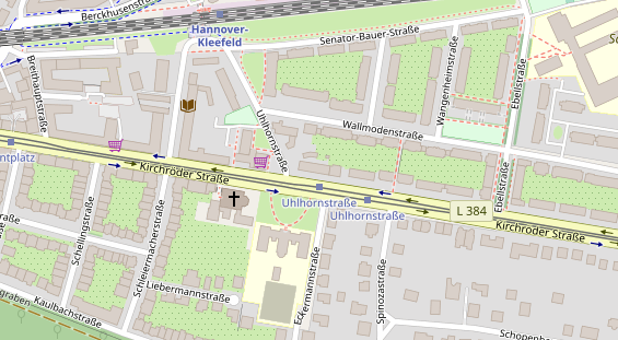 Zahnarzt auf Satellitenbild