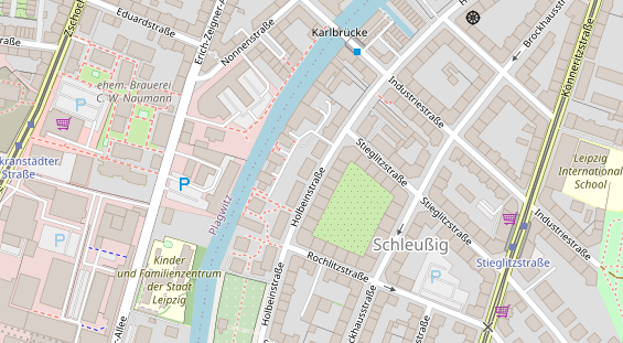 Zahnarzt auf Satellitenbild