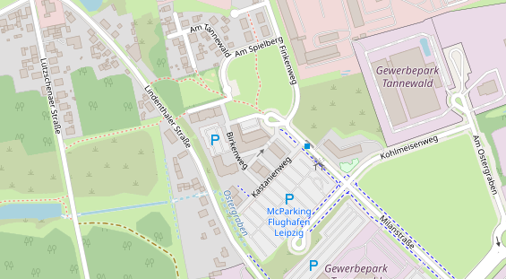 Zahnarzt auf Satellitenbild