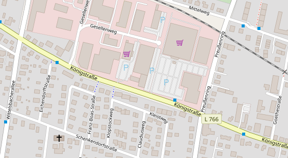 Zahnarzt auf Satellitenbild