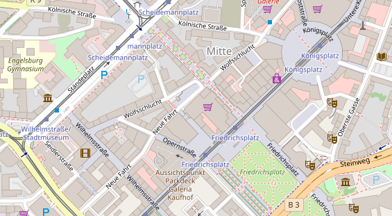 Zahnarzt auf Karte