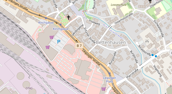 Zahnarzt auf Satellitenbild