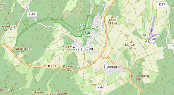 Zahnarzt auf Karte