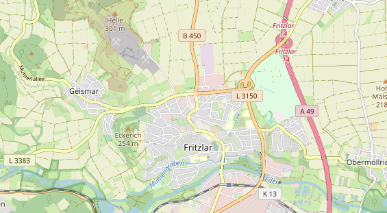 Zahnarzt auf Karte