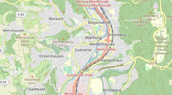 Zahnarzt auf Karte