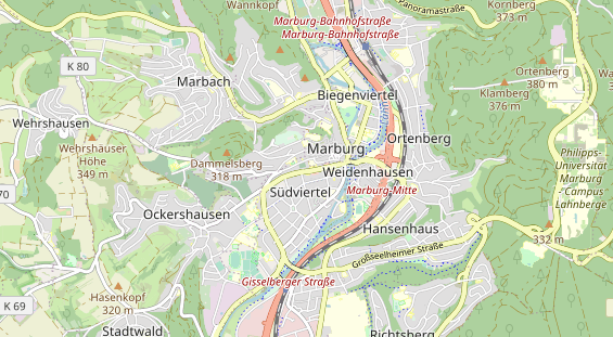Zahnarzt auf Karte