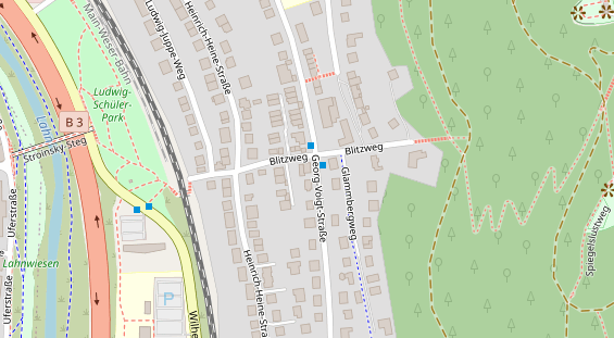 Zahnarzt auf Satellitenbild
