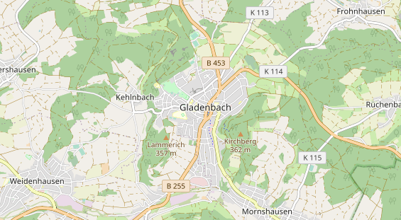 Zahnarzt auf Karte