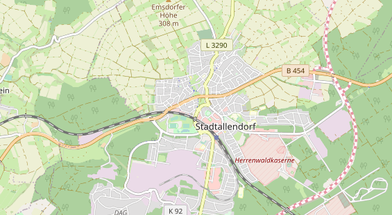 Zahnarzt auf Karte