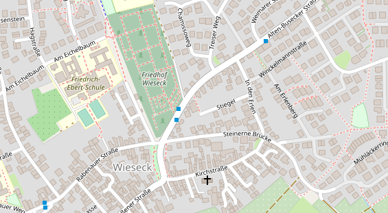 Zahnarzt auf Satellitenbild