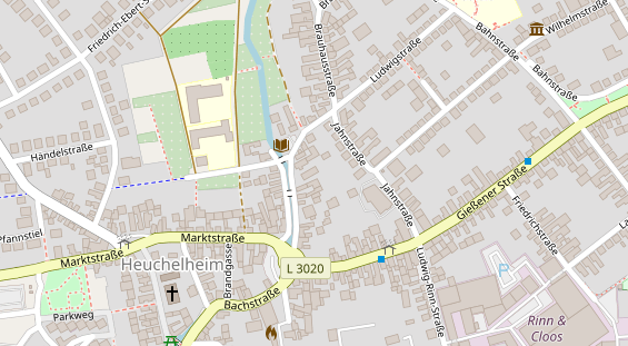 Zahnarzt auf Satellitenbild