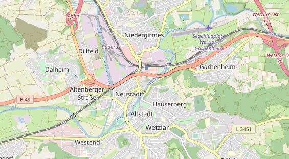 Zahnarzt auf Karte
