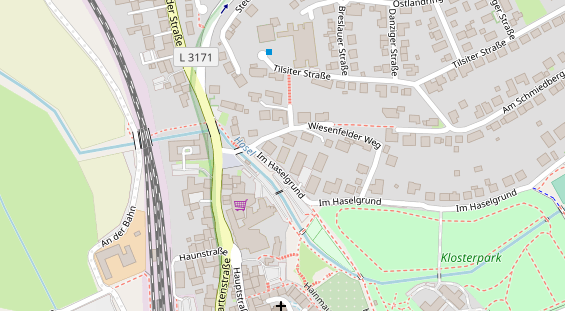 Zahnarzt auf Satellitenbild