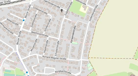 Zahnarzt auf Satellitenbild