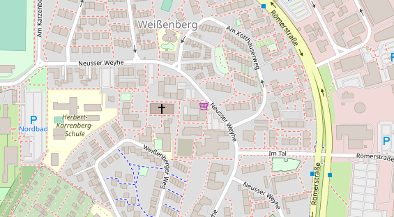 Zahnarzt auf Satellitenbild