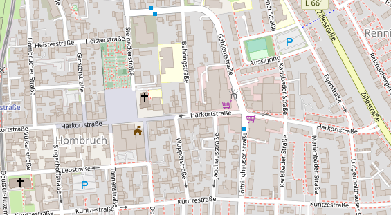 Zahnarzt auf Satellitenbild