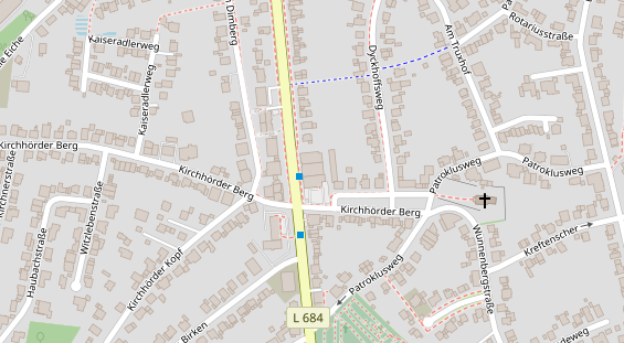Zahnarzt auf Satellitenbild