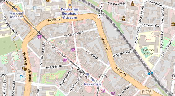 Zahnarzt auf Satellitenbild