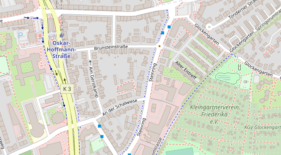 Zahnarzt auf Satellitenbild