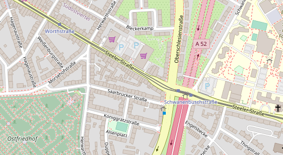 Zahnarzt auf Satellitenbild