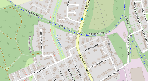 Zahnarzt auf Satellitenbild