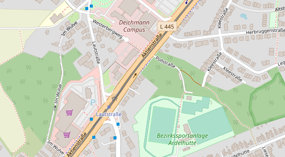 Zahnarzt auf Satellitenbild