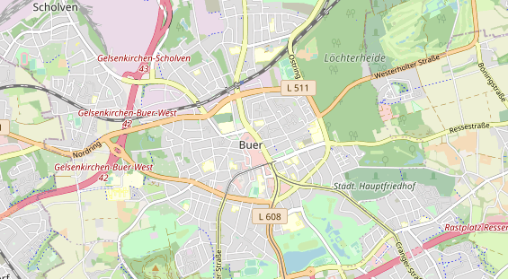Zahnarzt auf Karte