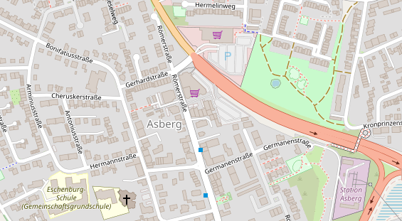 Zahnarzt auf Satellitenbild