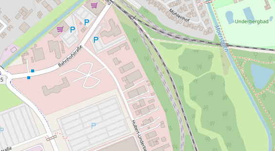 Zahnarzt auf Satellitenbild