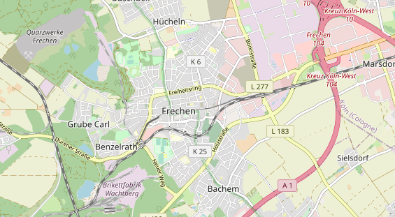 Zahnarzt auf Karte