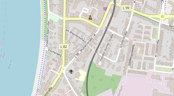 Zahnarzt auf Satellitenbild