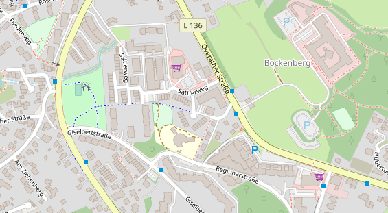 Zahnarzt auf Satellitenbild