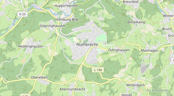Zahnarzt auf Karte