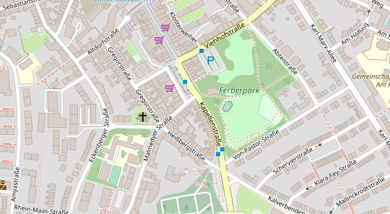 Zahnarzt auf Satellitenbild